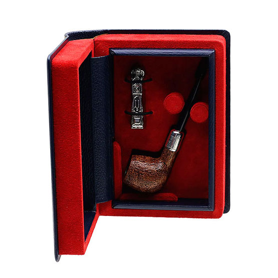 Dunhill White Spot Christmas Pipe 2015 - The Grandfather's Clock - Image 3