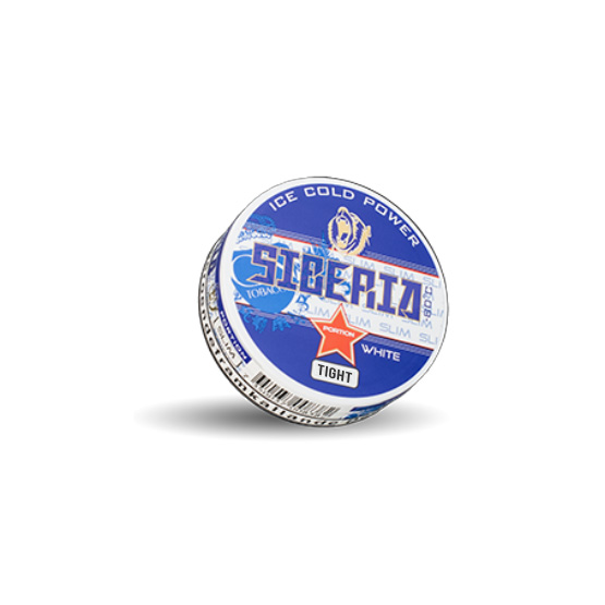 Siberia -80 Degrees White Tight Slim Portion CB – 10 x Single Tins