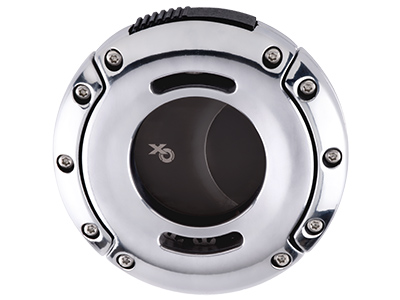 Xikar XO Cigar Cutter - Polished Chrome with Matte Black Blades - Image 2
