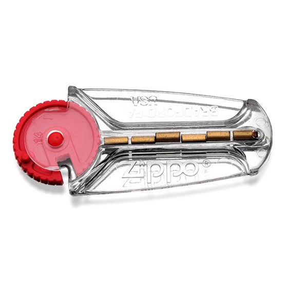 Zippo Flint Dispenser & 6 Zippo Flints