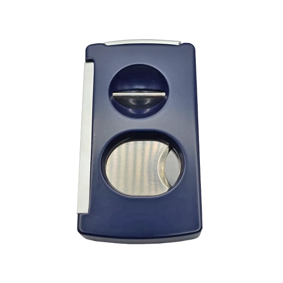 BLD 3-in-1 Double Cigar Cutter V-Cut and Punch - Blue - Image 2