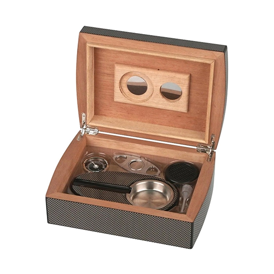 BLD Humidor Starter Kit Carbon Fibre - 25 Cigar Capacity