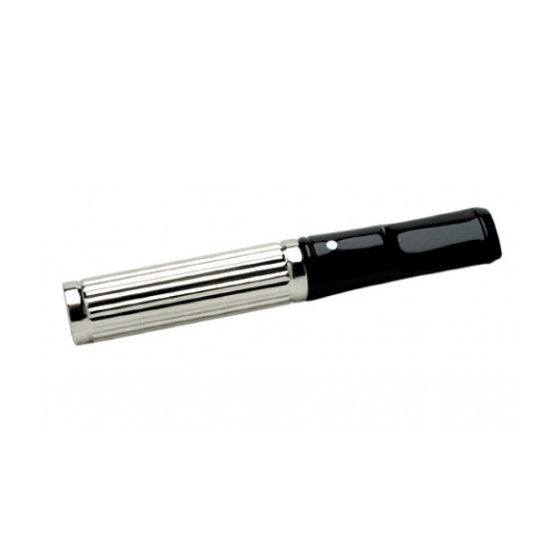 Dunhill White Spot Shortie Palladium Plated Lines Cigarette Holder (6409)