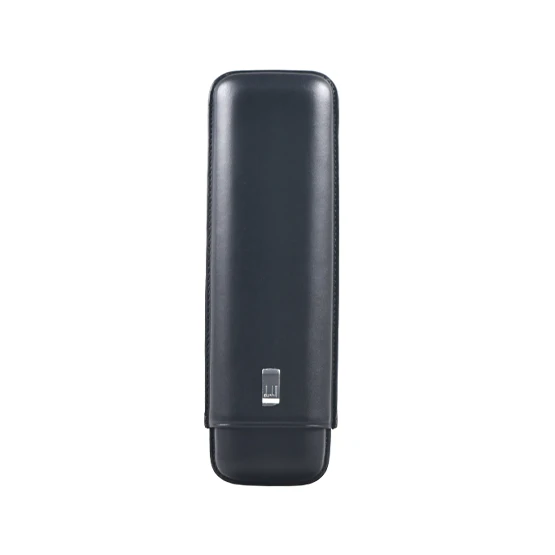 Dunhill White Spot Classic Black Cigar Case - 2F Churchill