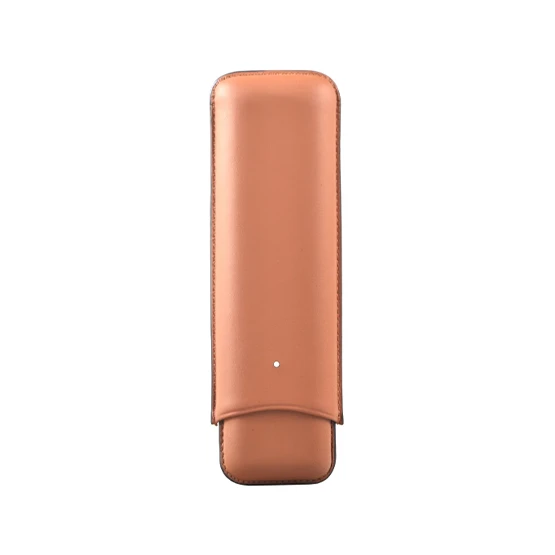 Dunhill White Spot Terracotta Cigar Case - 2 Churchill