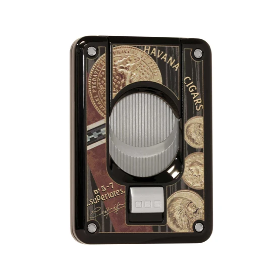 Elie Bleu Cigar Cutter - Medals Black