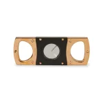 Elie Bleu Double Blade Cigar Cutter - Stainless Steel Golden Rose/Satin Black