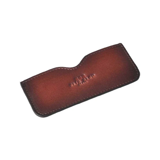 Elie Bleu Cigar Cutter Leather Pouch - Brown