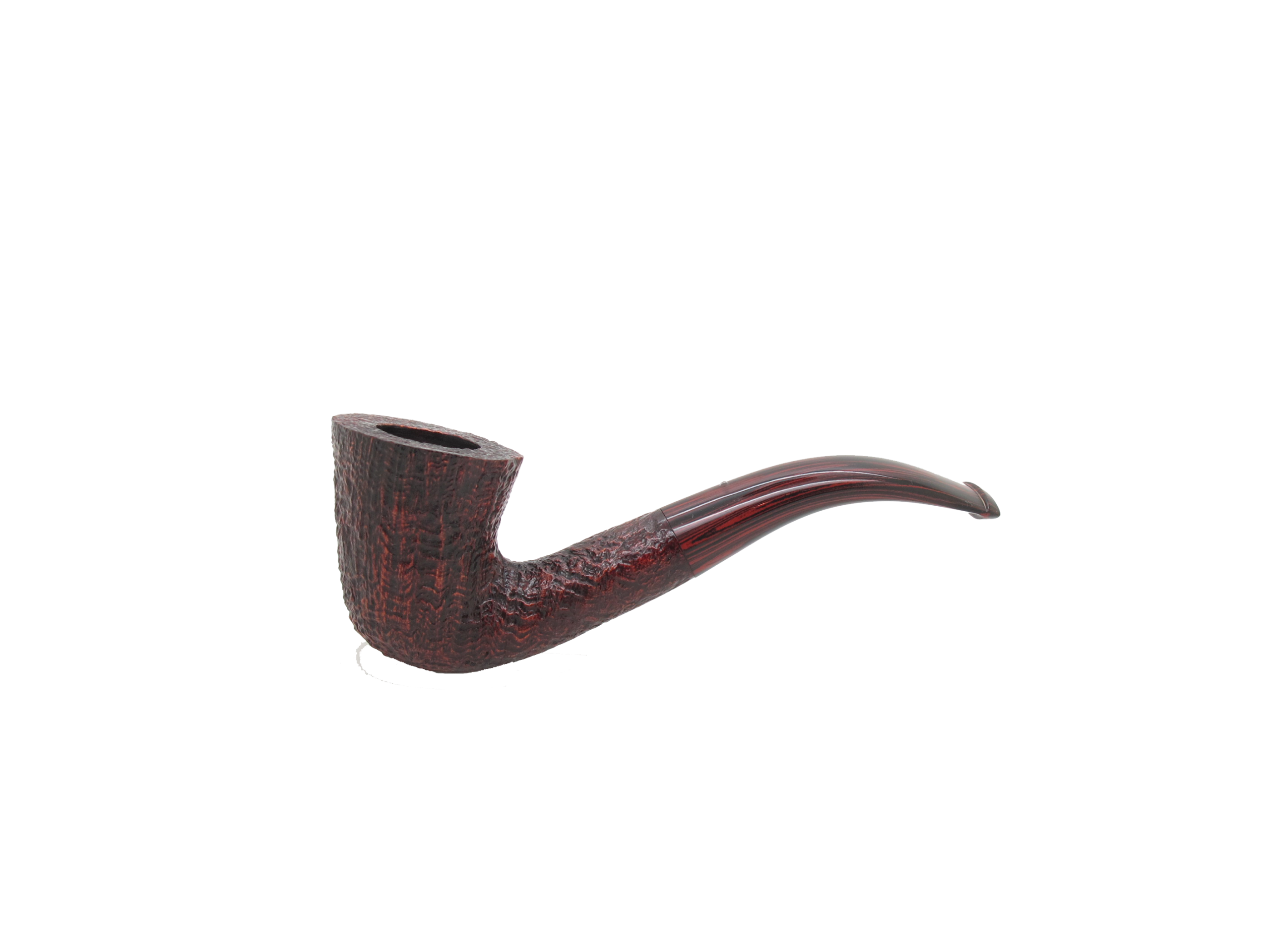 White Spot Cumberland Pipe - Medium Bent Dublin Pipe, 4114 Made by Alfred Dunhill