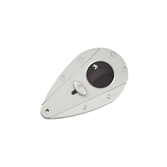 Xikar Xi1 Cigar Cutter - Silver with Black Blade