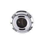 Xikar XO Cigar Cutter - Polished Chrome with Matte Black Blades