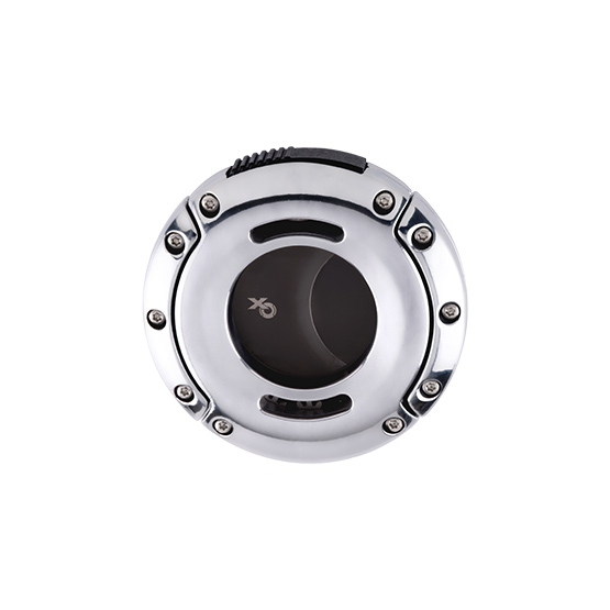Xikar XO Cigar Cutter - Polished Chrome with Matte Black Blades