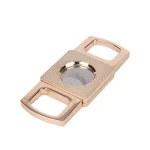 BLD Double Finger Double Blades Square Cigar Cutter - Rose Gold