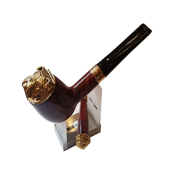 Dunhill White Spot Bulldog Gold Pipe Limited Edition