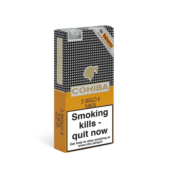 Cohiba Siglo II Cigar - Pack of 3 Tubos