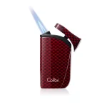 Colibri Falcon Single Jet Flame Cigar Lighter - Carbon Fiber Red