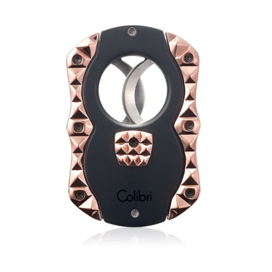 Colibri Quasar Cigar Cutter - Black & Rose