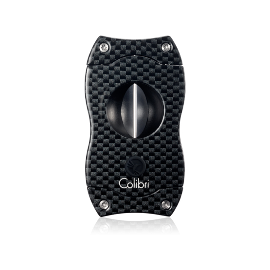 Colibri V-Cut Cigar Cutter - Black Carbon Fiber Print