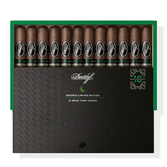 Davidoff Escurio 10th Anniversary Gran Toro Cigar - Box of 12