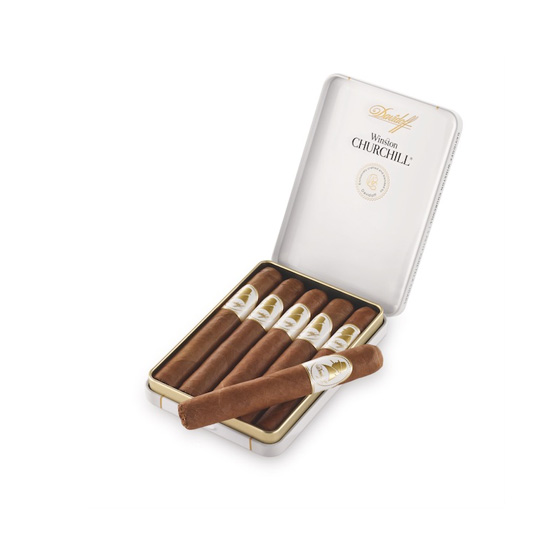 Davidoff Winston Churchill Petit Panetela The Raconteur Cigar - Tin of 5
