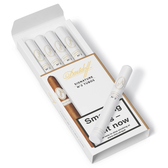 Davidoff Signature No.2 Cigar - Pack of 4 Tubos