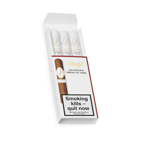 Davidoff Aniversario Tubos Special R Cigar Pack of 3 Tubos