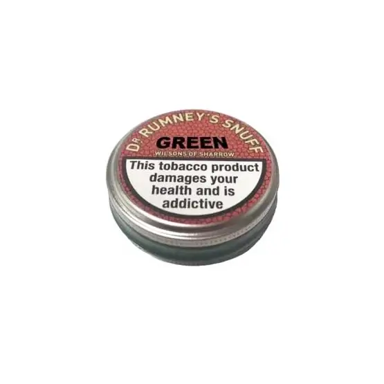 Wilsons of Sharrow Dr Rumney's Green Snuff 20g - Single Large Tin