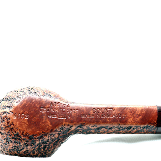 Dunhill White Spot County 4103 Straight Billiard Fishtail Pipe - Image 2
