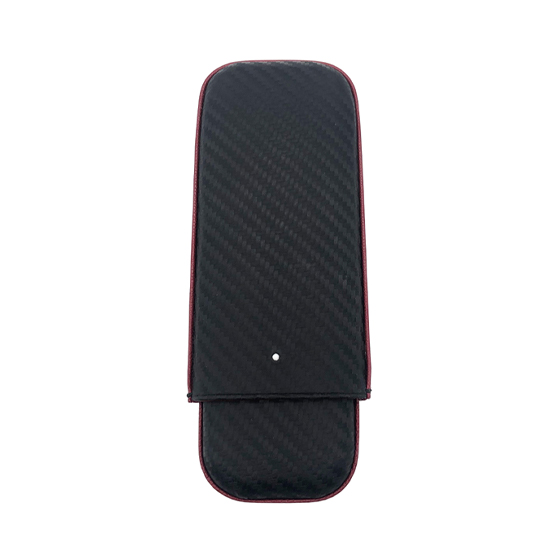 Dunhill White Spot Highland 9 Cigar Case (2 Robusto) - Limited Edition Black and Orange
