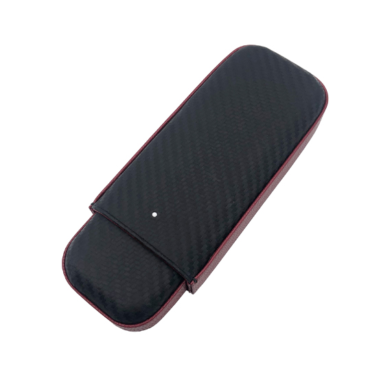 Dunhill White Spot 2 Cigar Case - Limited Edition Red and Black Carbon - Image 2