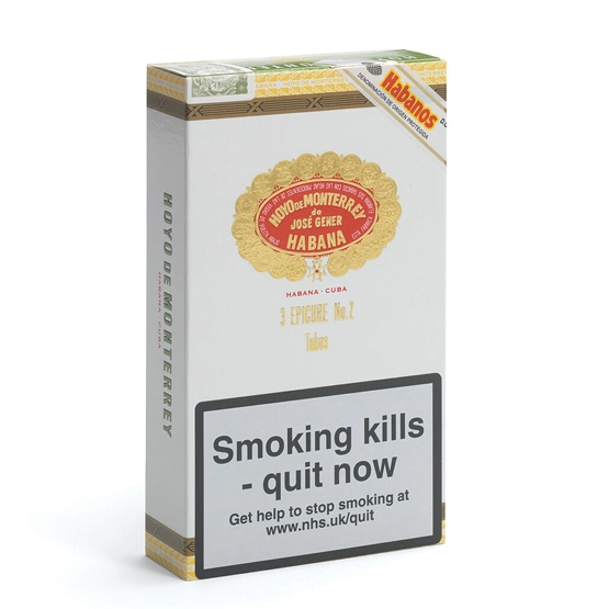 Hoyo De Monterrey Epicure No.2 Cigar - Pack of 3 Tubos