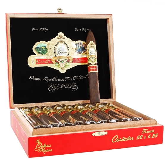 La Galera Maduro Cortador Torpedo Cigar - Box of 20