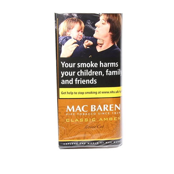 Mac Baren Classic Amber (Vanilla Toffee Cream) Pipe Tobacco 40g - Single Pack