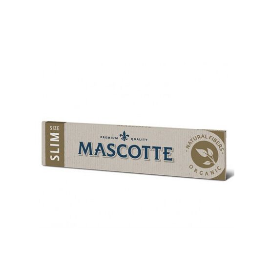 Mascotte 100% Natural Organic Hemp Brown Slim King Cigarette Papers - Single Pack