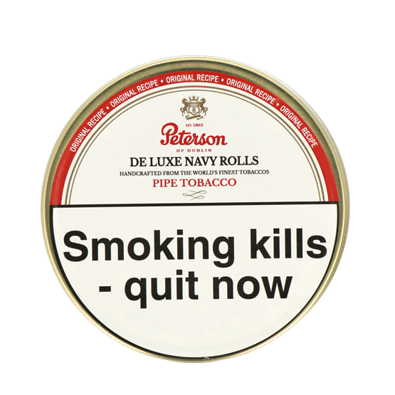 Peterson De Luxe Navy Rolls Pipe Tobacco 50g - Single Tin
