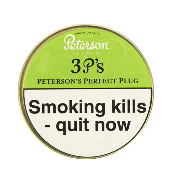 Peterson 3P's (Perfect Plug) Pipe Tobacco 50g - Single Tin