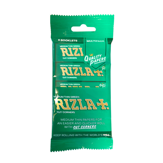 Rizla Green Regular Rolling Papers - Pack of 5