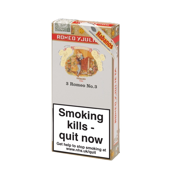Romeo y Julieta No.3 Tubos Cigar - Pack of 3
