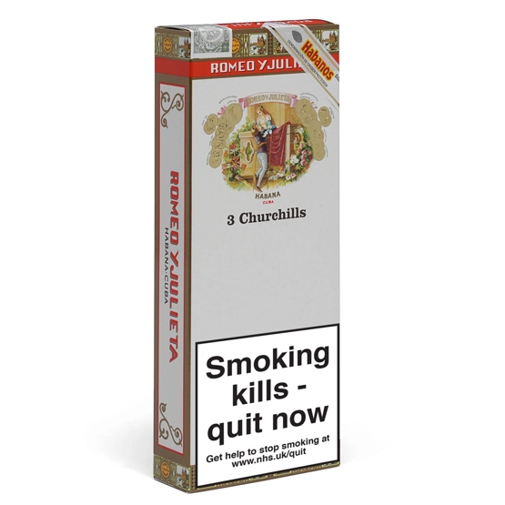 Romeo y Julieta Churchill Cigar - Pack of 3 Tubos