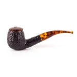 Savinelli Tortuga Rustic Bent Apple 626 6mm Filter Pipe