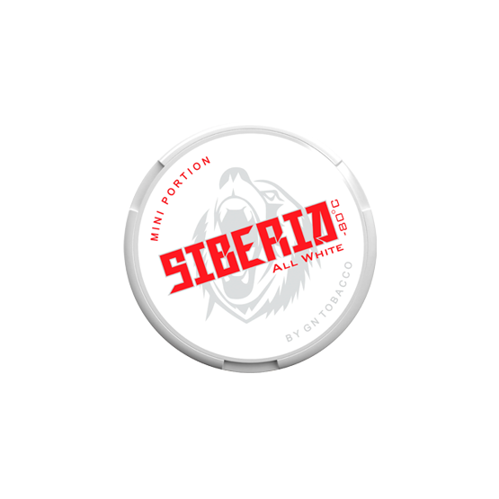 Siberia All White Mini Nicotine Pouches - Single Tin