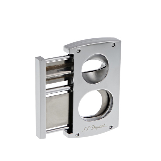 S.T. Dupont Double Blade S and V Cigar Cutter - Chrome - Image 2