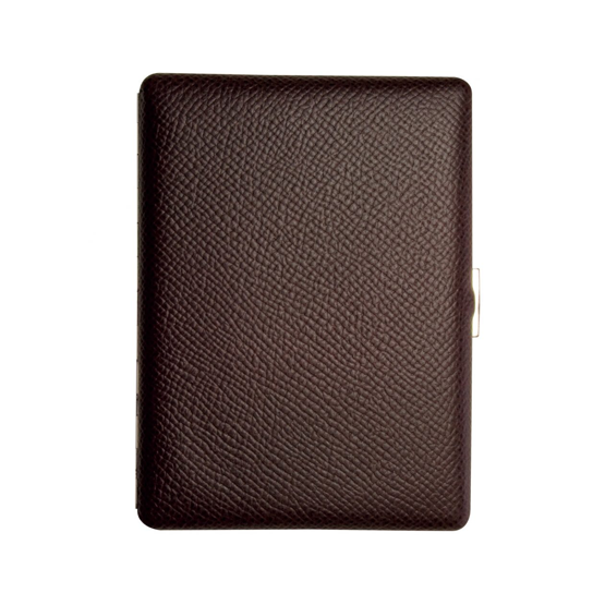 Tsubota Pearl Cosmos Noblesse Cigarette Case - Brown