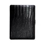 Tsubota Pearl Cosmos Lizard Cigarette Case - Black