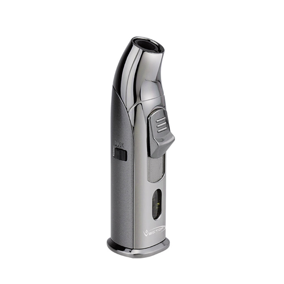 Vector Aztech Single Jet Flame Cigar Lighter - Gunmetal
