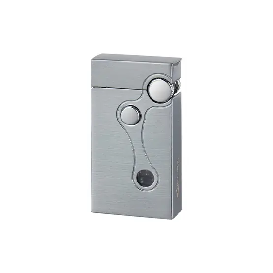 Vector Elite Single Jet Flame & Soft Flame Cigar Lighter - Chrome/Satin