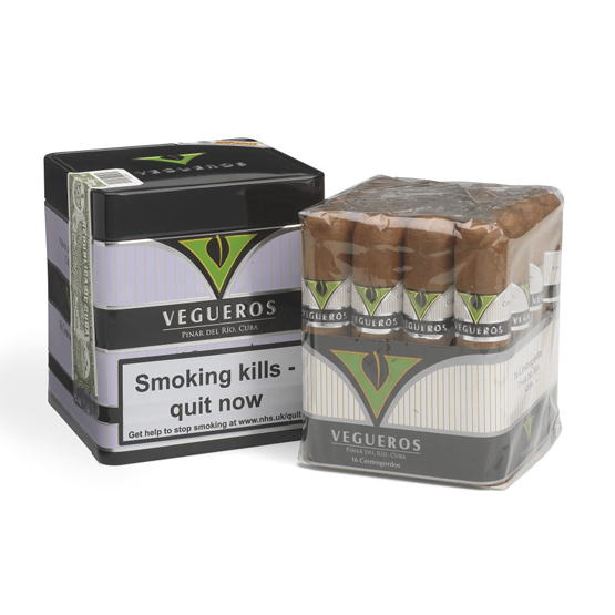 Vegueros Centrogordos Cigar - Tin of 16