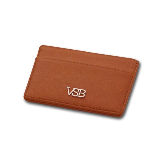 VSB Brown Leather Card Holder