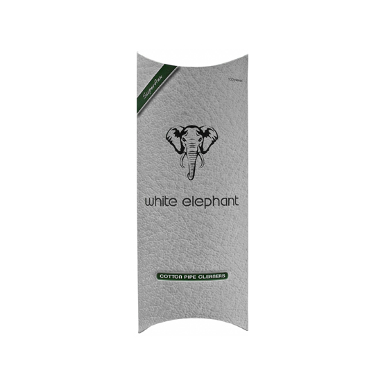 White Elephant Pipe Cleaners 100's Cotton - Single Pack