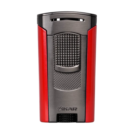 Xikar Astral Single Jet Flame Cigar Lighter - Gunmetal/Red